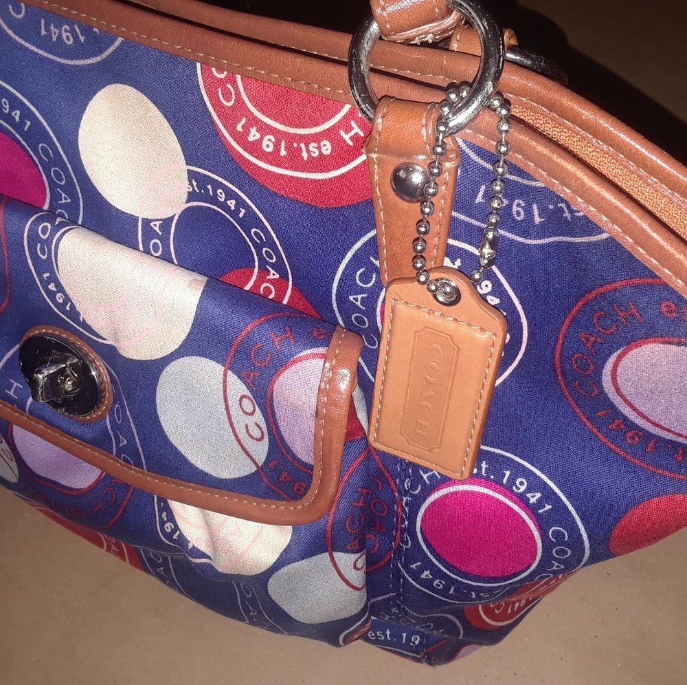 Coach Leah Polka Dot Purse